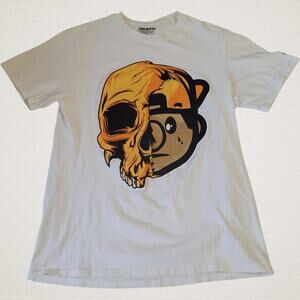 Trukfit T Shirt Men’s Large White Graphic Streetwear Rap Hip Hop Skate Tee